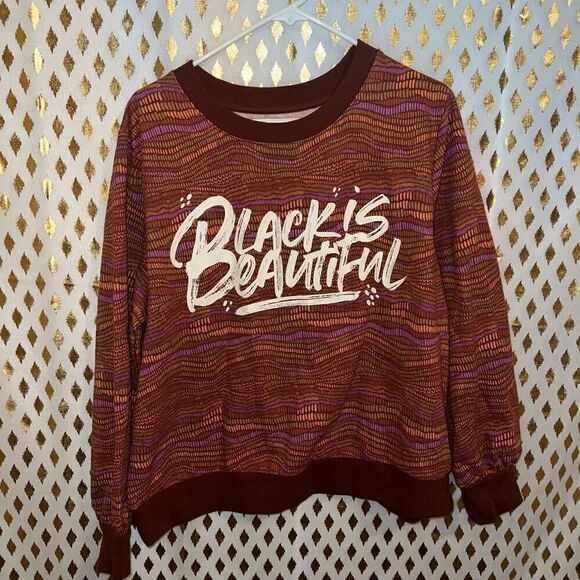 Black is beautiful sweater pull over crewneck sweatshirt target size XL - Picture 2 of 5